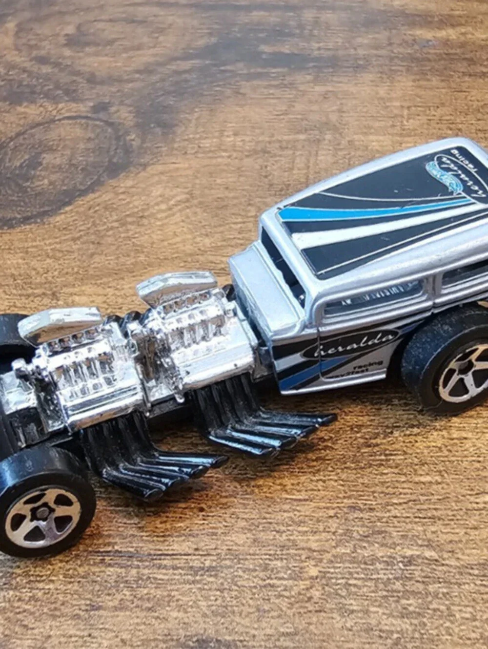 1995 Hot Wheels Way 2 Fast Heralda Racing Silver + Black 1:64 Loose